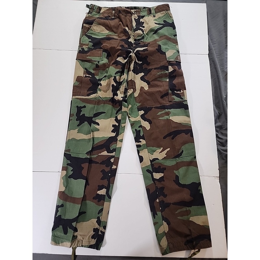 NATO USGI Military Trousers Woodland Camouflage Pattern Combat size Med - Long